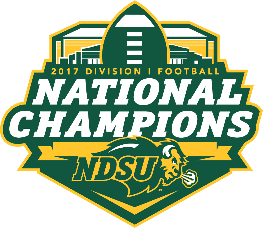 North Dakota State Bison 2017 Champion Logo diy DTF decal sticker